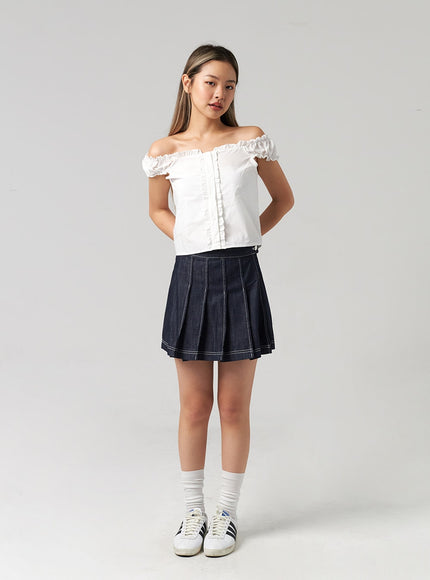 wrapped-pleated-mini-skirt-cl306