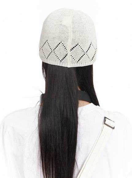 geo-print-linen-beanie-cy520