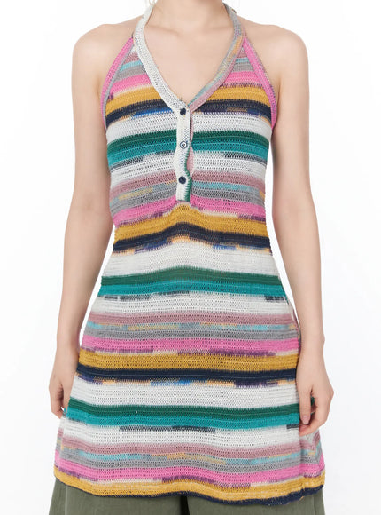 striped-halter-knit-mini-dress-cy506