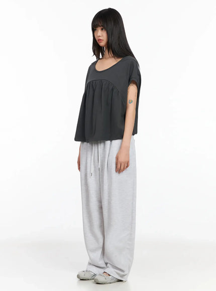 plaid-spiral-detail-sweatpants-ia523