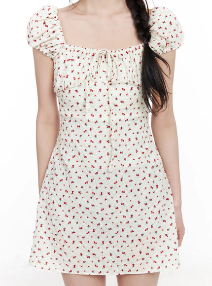 floral-pattern-puff-sleeve-mini-dress-cm527