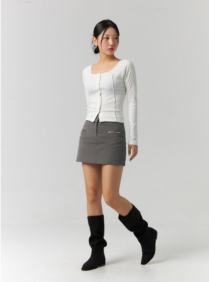 zipper-detail-mini-skirt-cs320