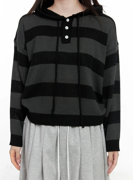striped-half-buttonsweater-hoodie-co521