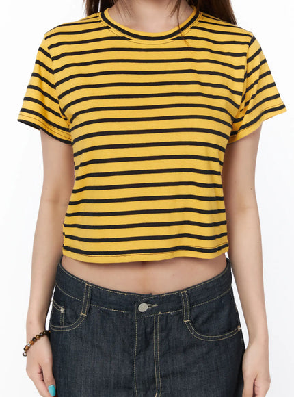 casual-striped-short-sleeve-top-cy529