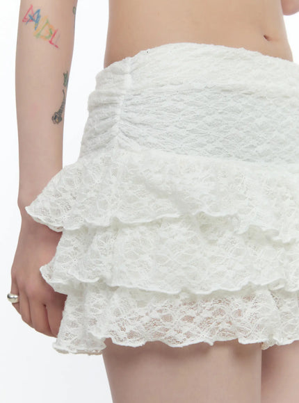 lace-ruffle-mini-skirt-cn517