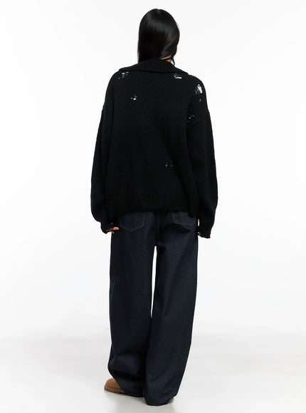 oversized-distressed-knit-zip-up-co528