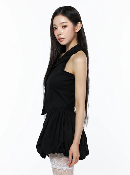 sleeveless-collar-top-and-bubble-skirt-set-cu511