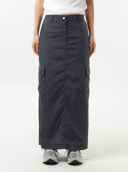 nylon-cargo-maxi-skirt-cu308