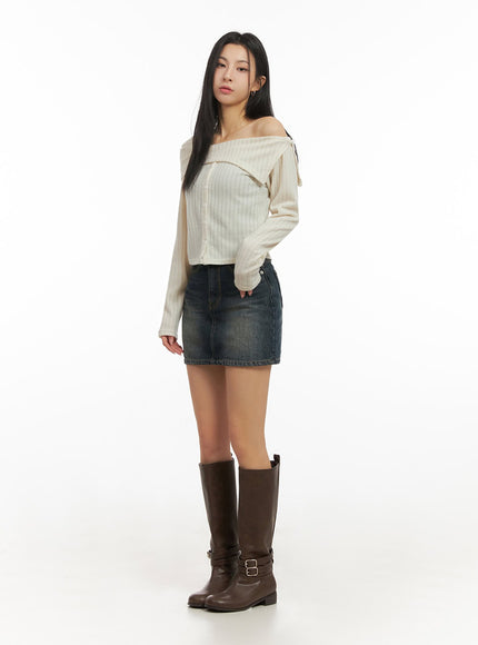 slim-fit-denim-mini-skirt-ij503