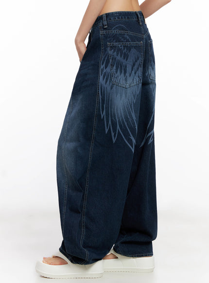 sohee-angel-wing-print-wide-leg-jeans