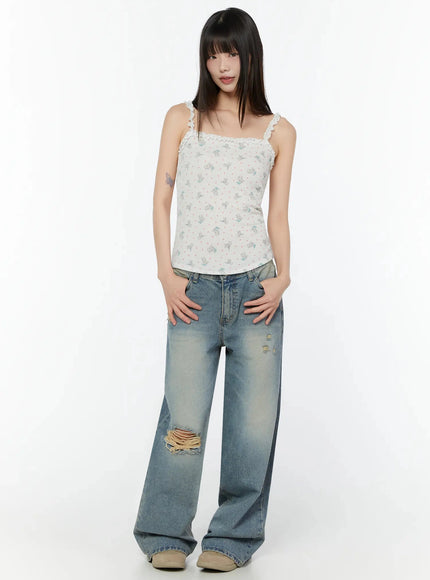 floral-lace-trim-cami-iu518