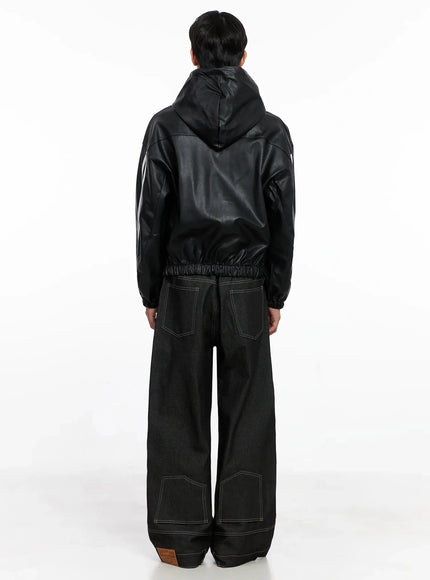 mens-faux-leather-track-hooded-jacket-io517