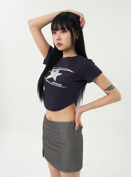 Star Cropped Tee CA327