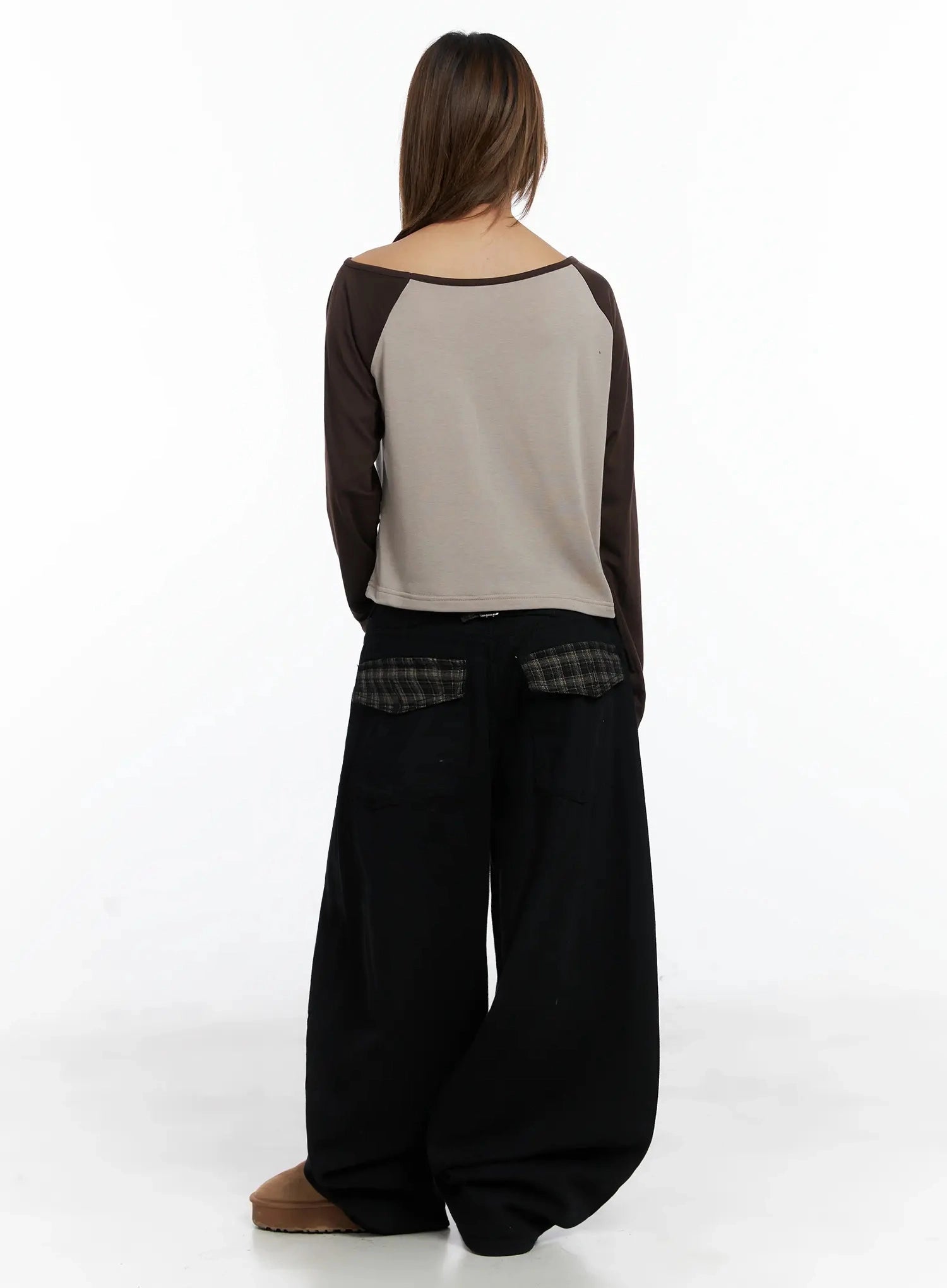 plaid-accent-wide-leg-pants-in528