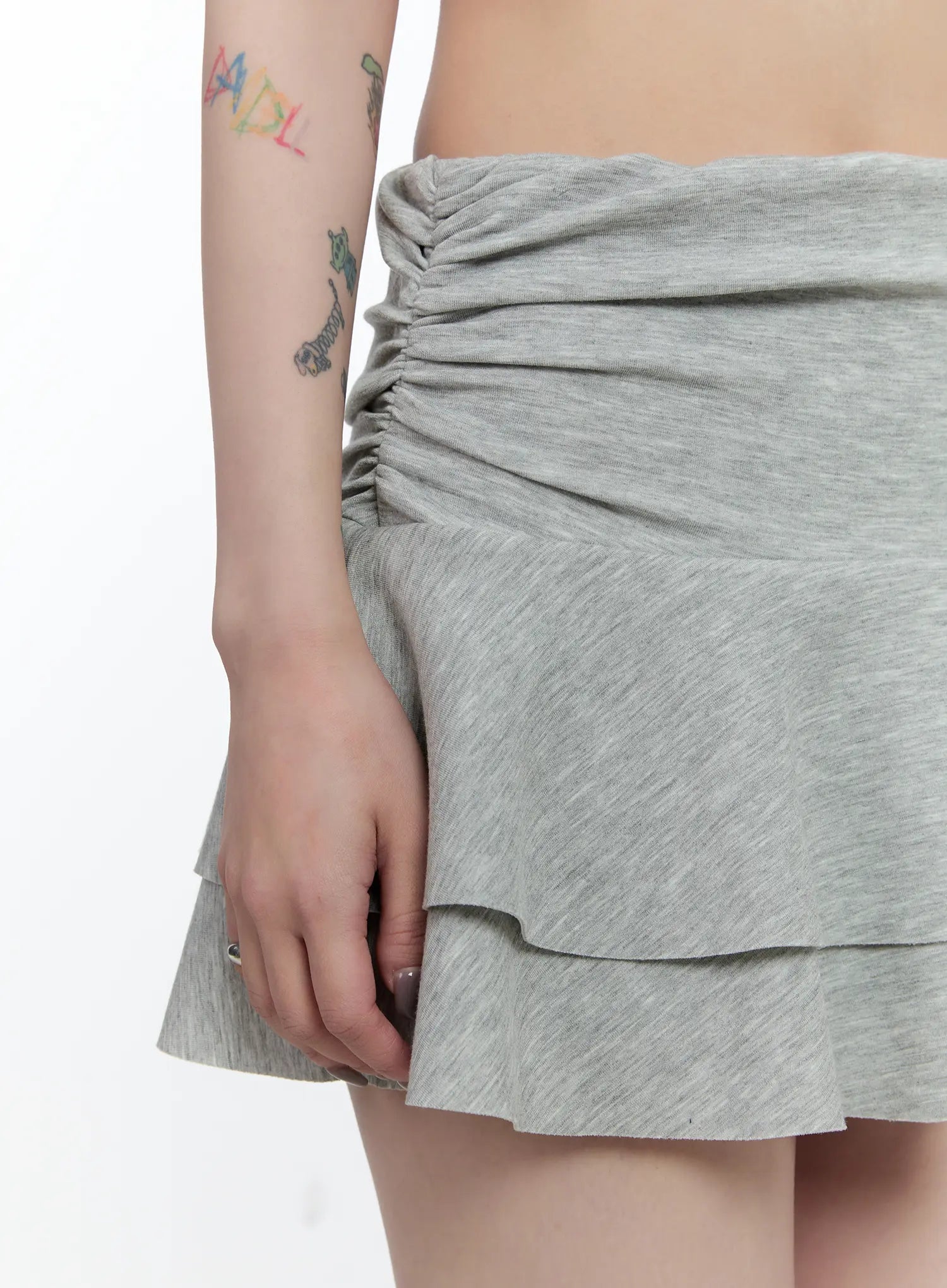 double-layer-ruffle-mini-skirt-cn517