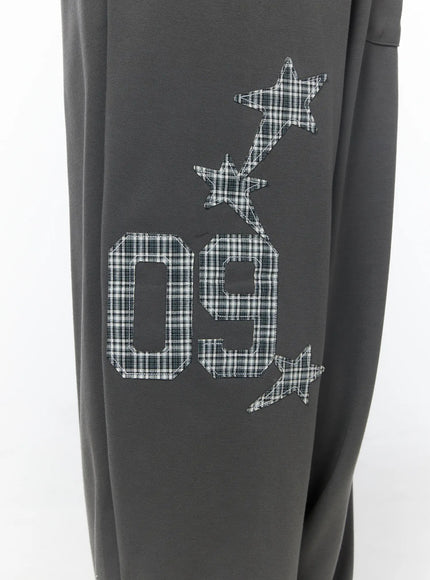 plaid-graphic-wide-leg-sweatpants-cy529