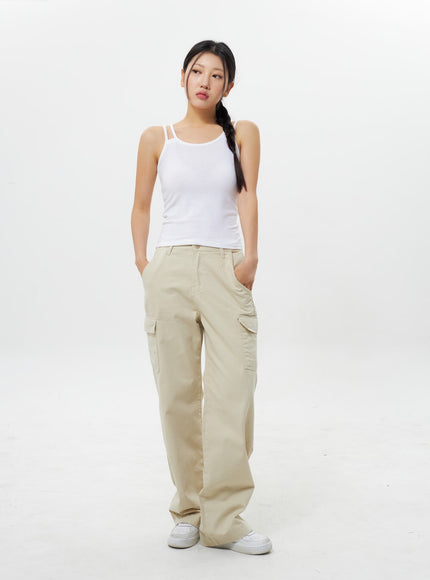 Cotton Cargo Pants IY312