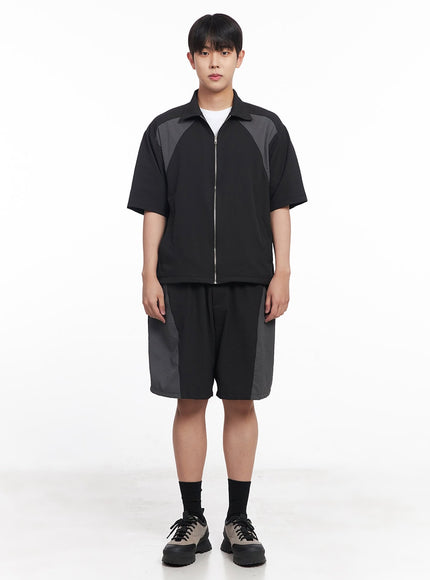 mens-zip-up-collared-half-sleeve-shirt-iy520