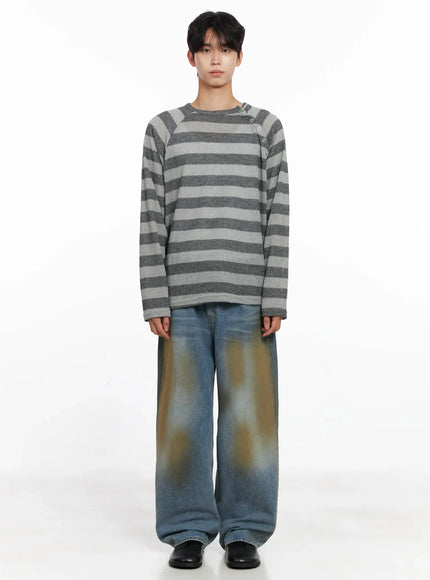 mens-striped-snap-button-long-sleeve-shirt-io516