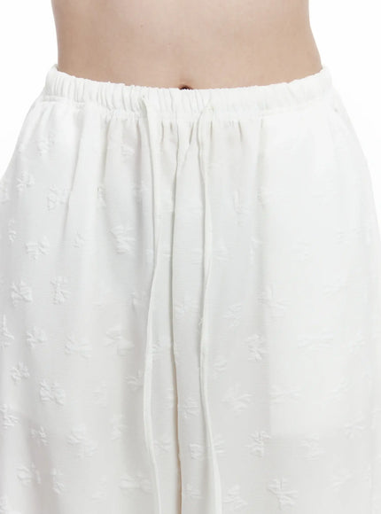 bow-embossed-wide-pants-if525