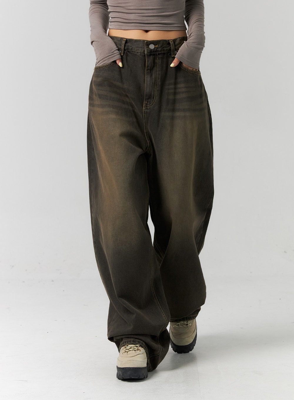 Baggy jeans washed Outlet