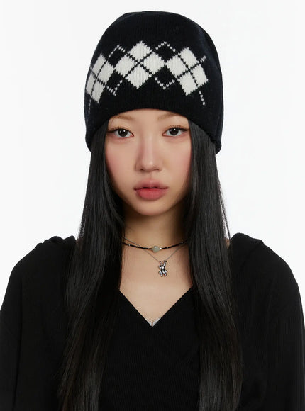 argyle-knit-beanie-id525