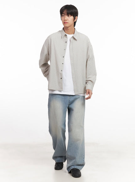 mens-loose-fit-checkered-collared-shirt-ia510