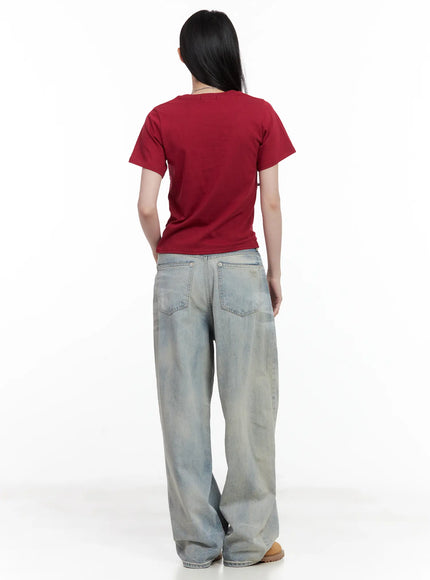 star-print-casual-tee-cl501