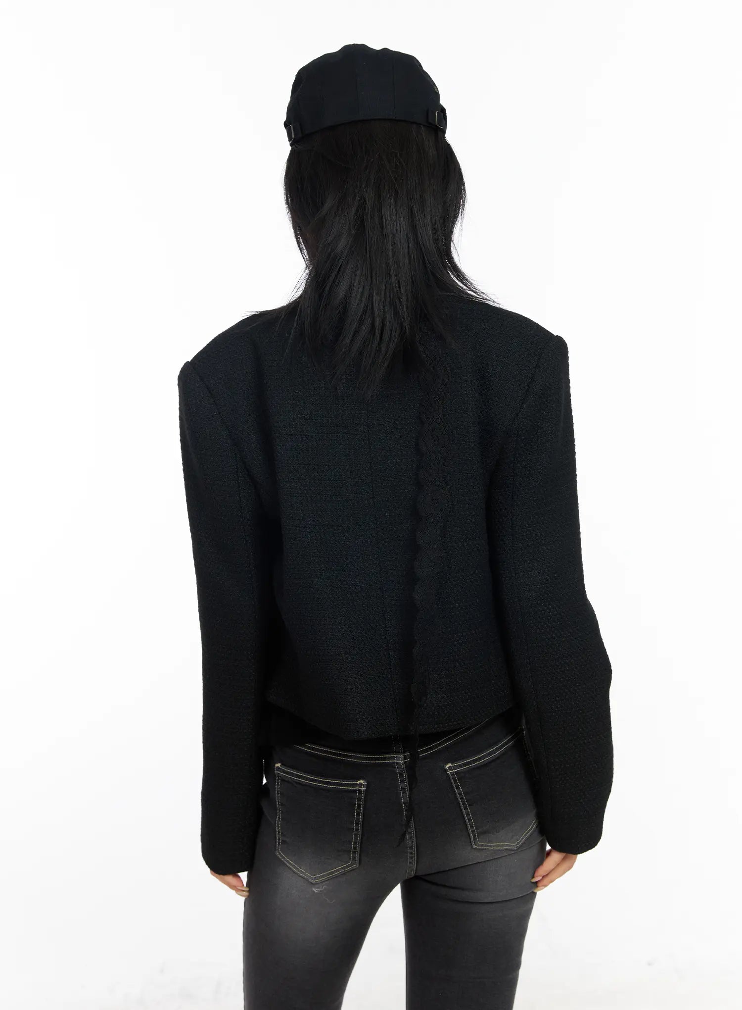 tweed-snap-button-jacket-cd1202