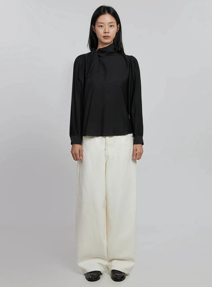 high-neck-tie-blouse-id504