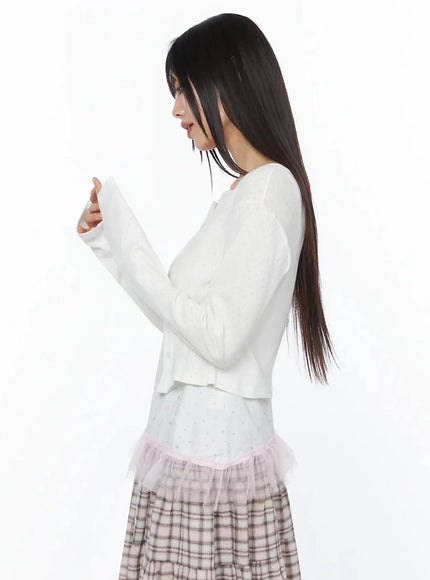 round-neck-eyelet-cropped-cardigan-iy526