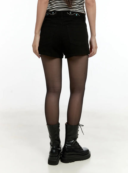 studded-casual-shorts-cg501