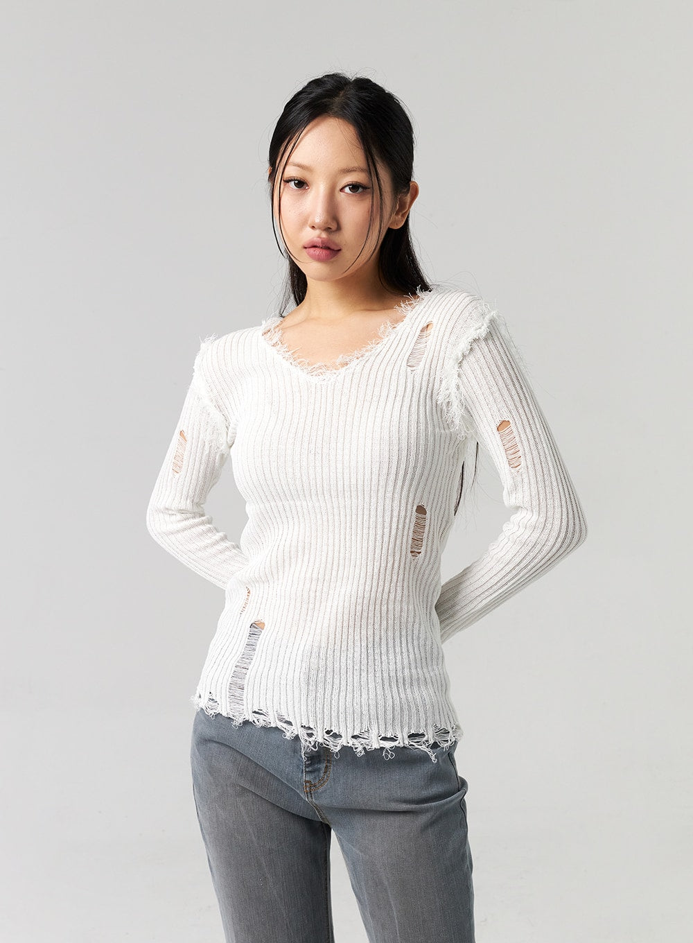 Ripped sale sweater womens