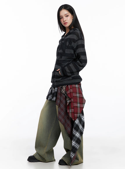 star-patch-striped-zip-up-is525