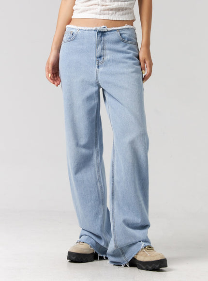 cut-waist-wide-leg-jeans-cg323