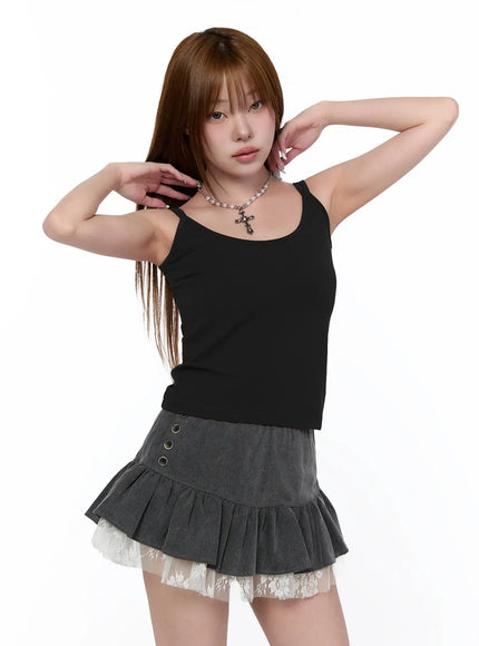 double-strap-cami-ca521 / Black