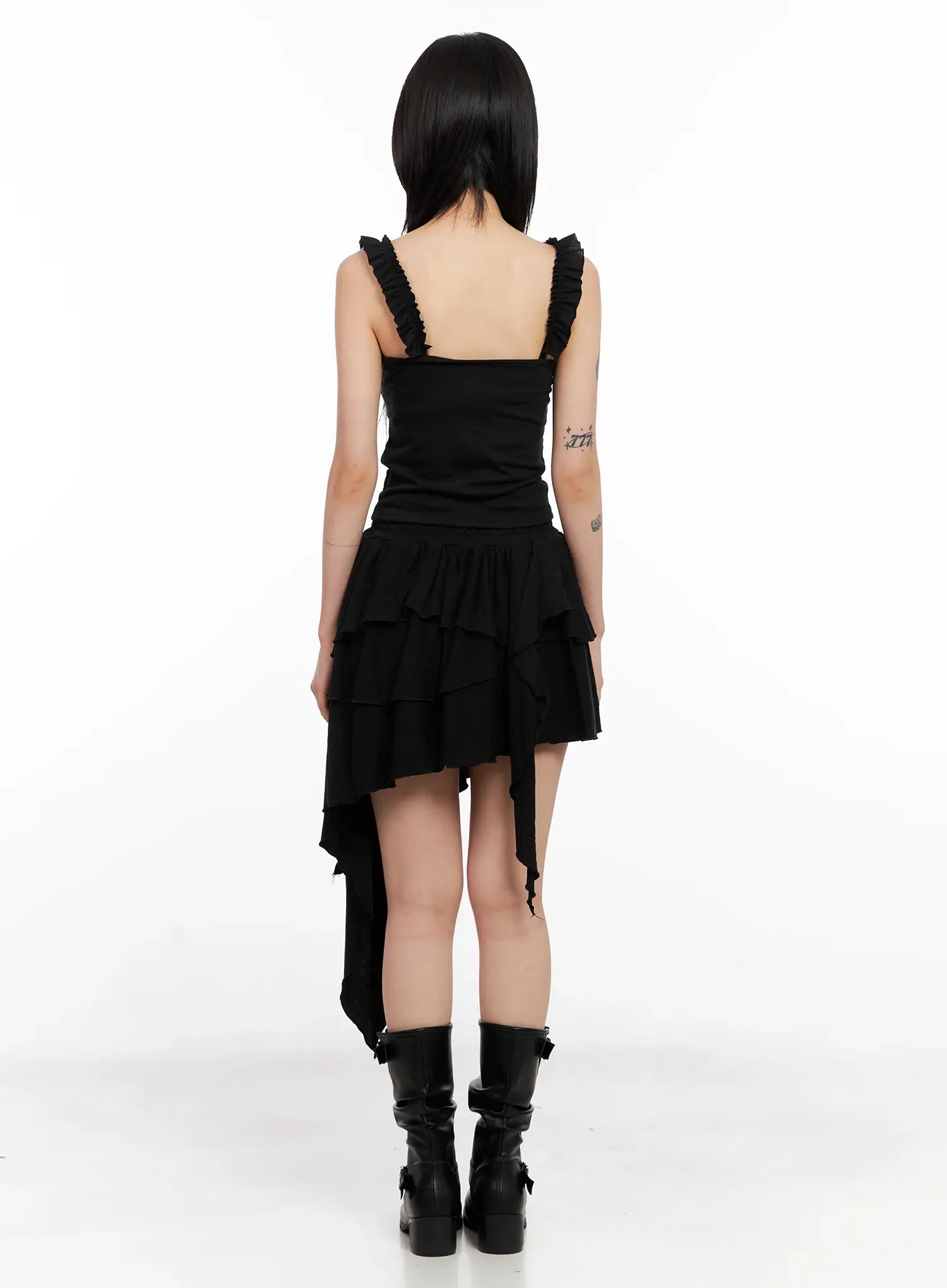 asymmetric-ruffle-dress-cl528