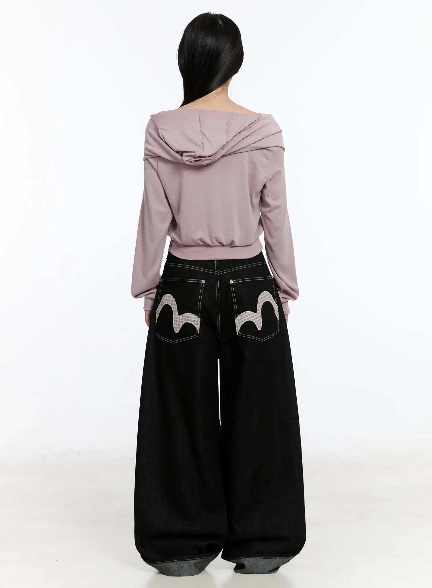 kacey-plaid-stitched-back-pocket-baggy-jeans-im513