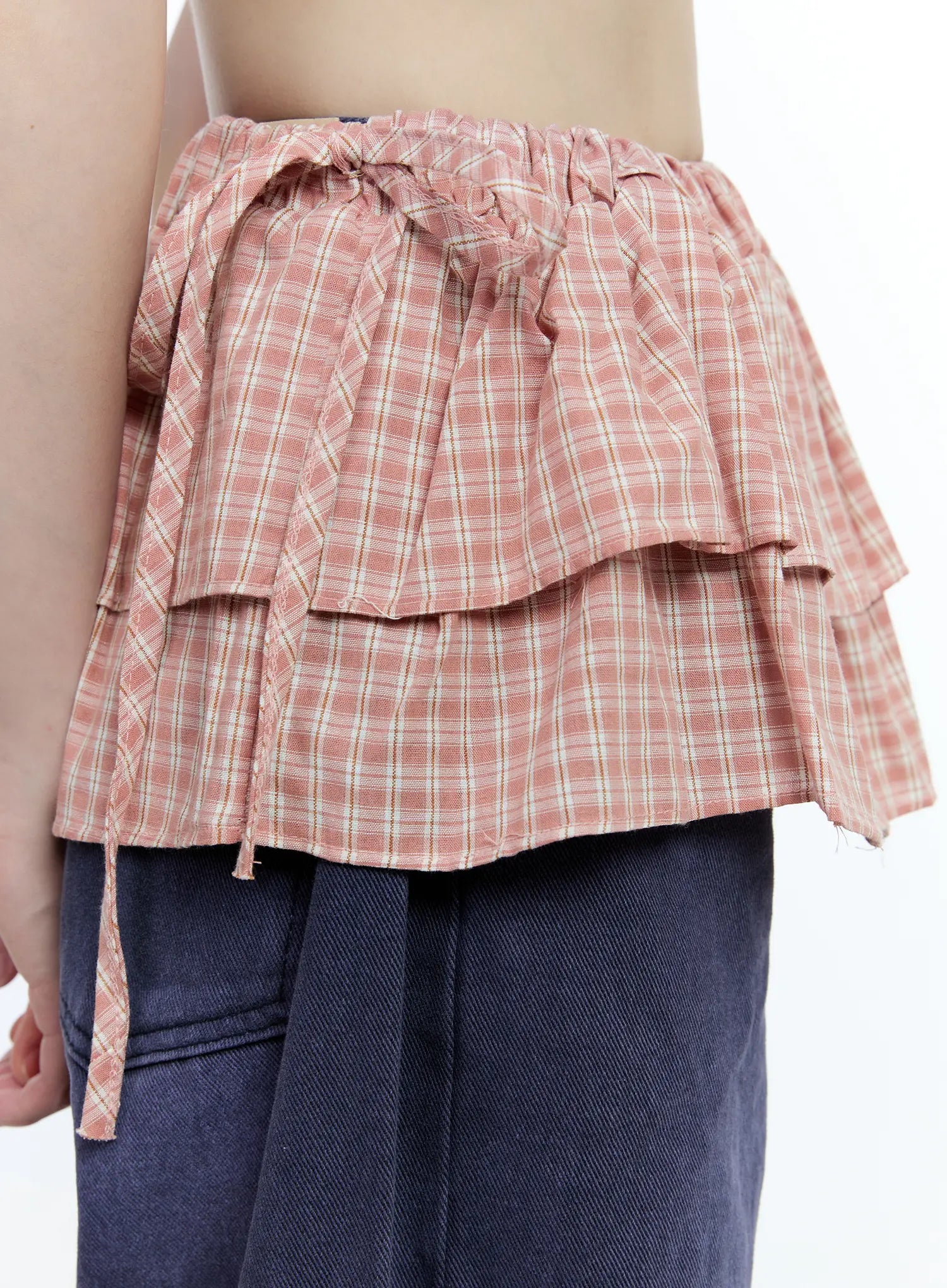 plaid-layered-wrap-mini-skirt-cg507