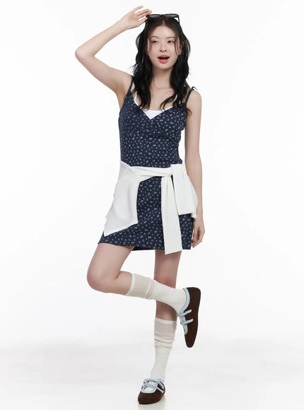 floral-v-neck-mini-dress-ca509