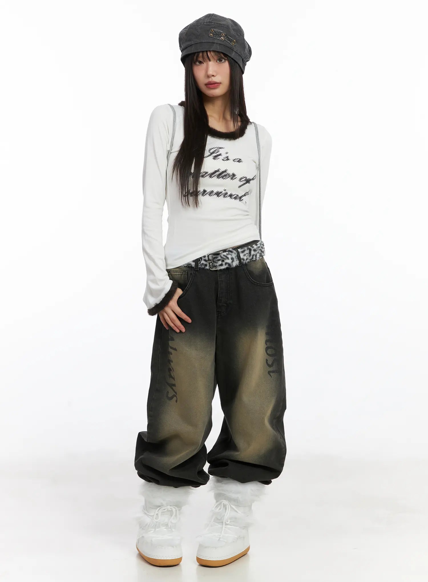 faux-fur-trim-fleece-long-sleeve-top-cd518