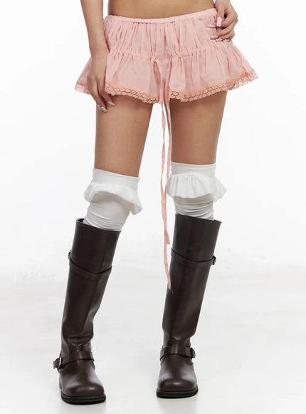 lace-trim-tiered-mini-skort-iy501