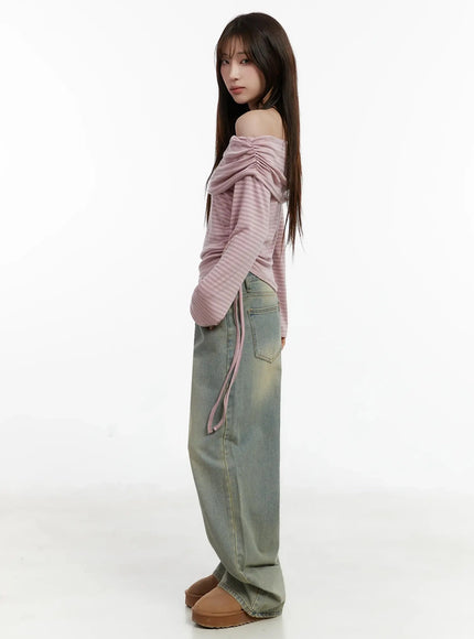 striped-off-shoulder-shirred-top-ij516