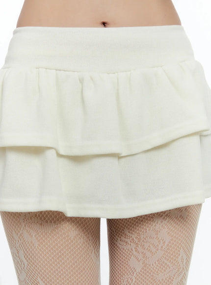 double-layer-pleated-mini-skirt-cn517