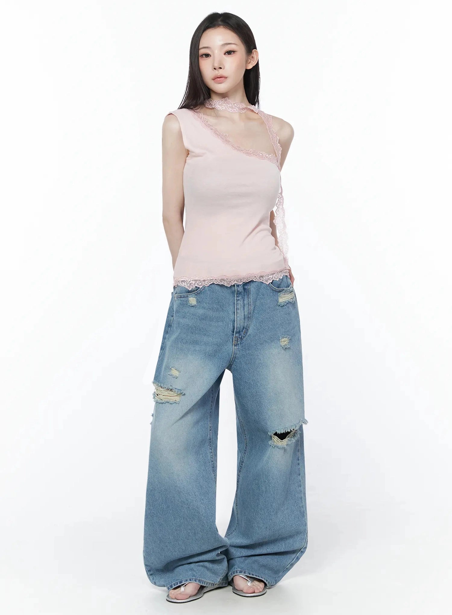 lace-trim-asymmetric-tank-top-iu512