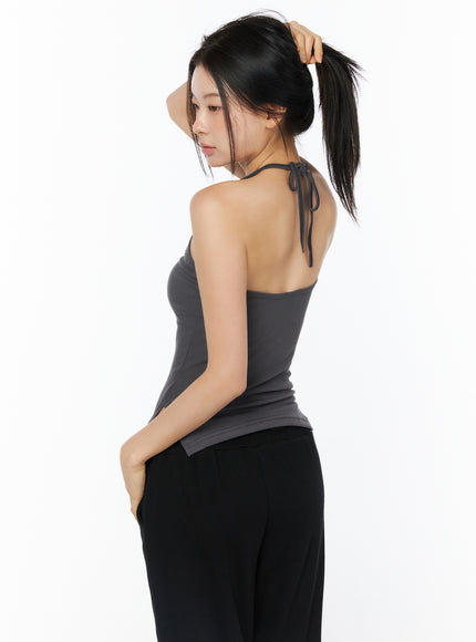 layered-halter-neck-short-sleeve-top-iu516