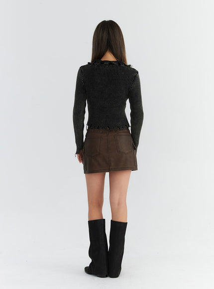 faux-leather-cargo-mini-skirt-co310