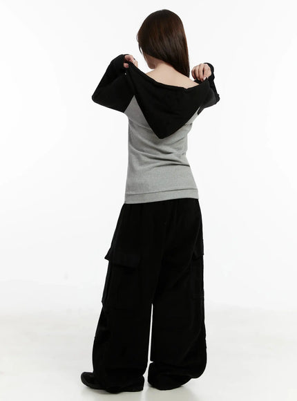 off-shoulder-hooded-lettering-top-ij521