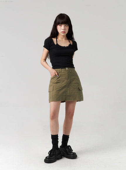 cargo-mini-skirt-cl312