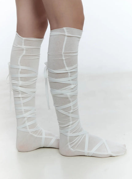 ribbon-strap-knee-length-socks-cu527